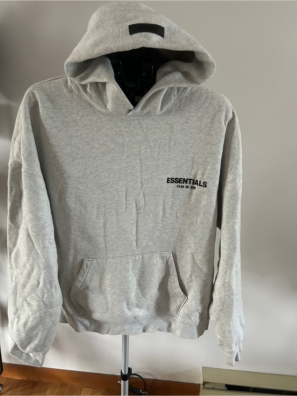 Essentials Men's Light Gray Crewneck Hoodie